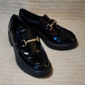Madden Girl Black Patent Loafers